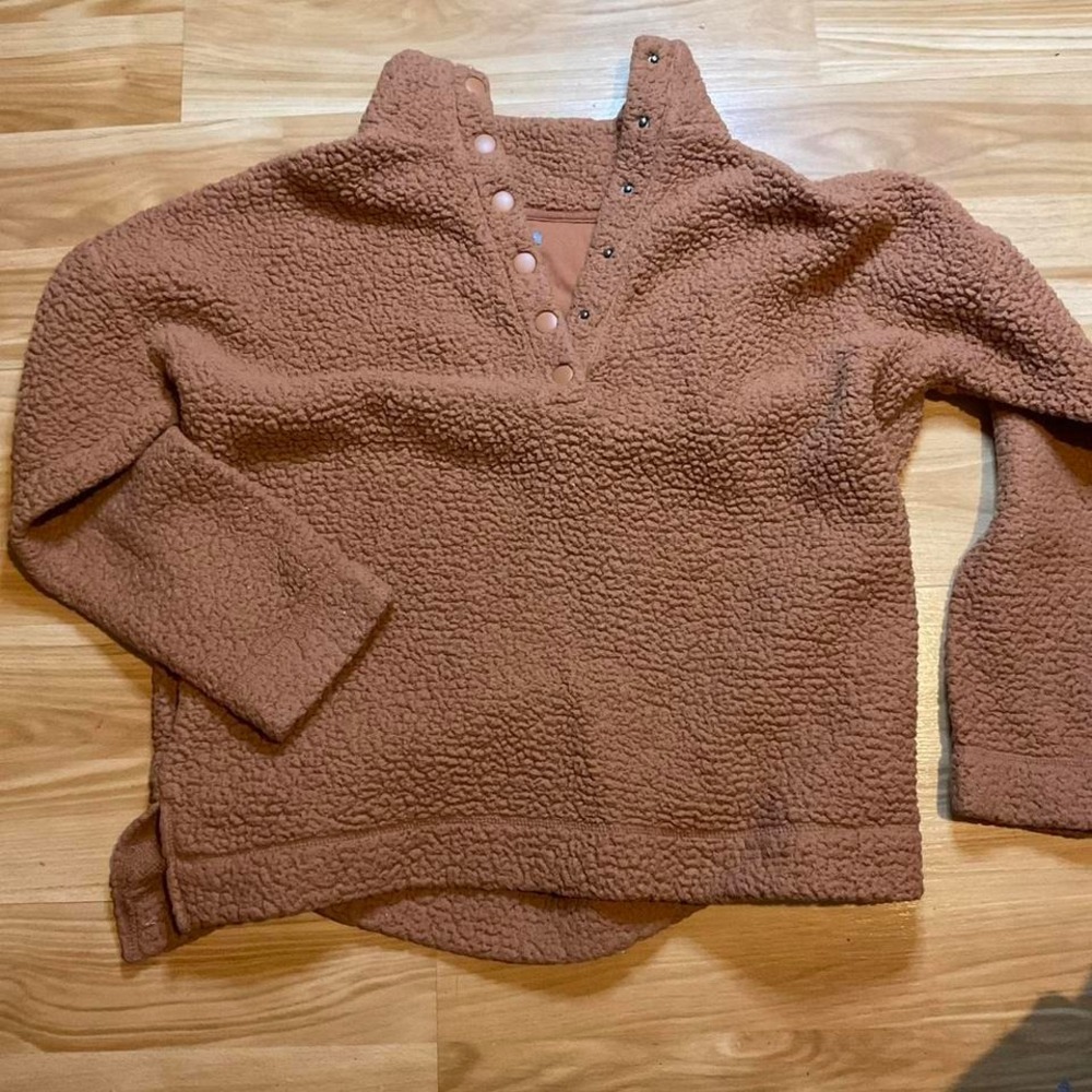Aerie Sherpa‎ teddy bear pullover fleece